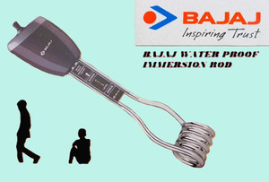 bajaj immersion rod heater waterproof  longer life  warranty 2 years  1500 w shock proof immersion heater rod yes