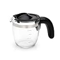 Bajaj Original Glass Carafe Assembly for Morphy R Europa Xpresso 800W 4-Cup Coffee Maker | Complete Coffee Pot with Handle & Lid | Genuine Replacement Spare Part