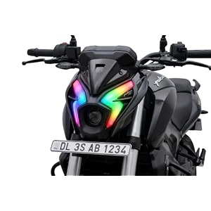 bajaj pulsar ns400z smart rgb mobile app control drl - 142 modes - plug amp play - pro edition