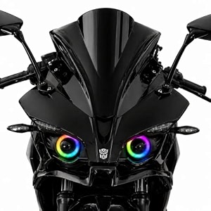 bajaj pulsar rs200 smart rgb mobile app control drl - 142 modes - plug amp play - pro edition