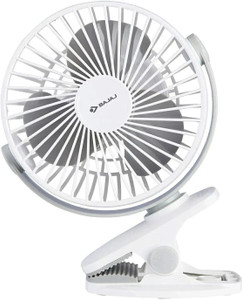 bajaj pygmy mini fan blue  110 mm  3 blade  table fan  white with 2 year warranty ultra high speed 110 mm table fan