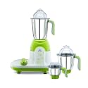 Bajaj Twister Deluxe 750-Watt Mixer Grinder With 3 Jars | Nutri Pro Feature | 2 Yrs Warranty 【White/Green】