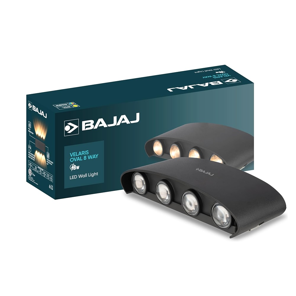 Bajaj Velaris Oval 8 Way LED Wall Light 8W RGBW - Price History