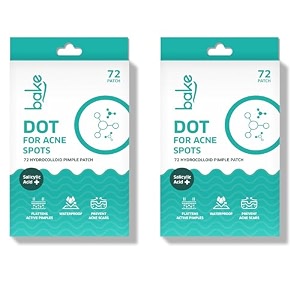 bake 2 salicylic acid pimple patches for active acne  with hydrocolloid waterproof patches  for acne acne marks acne prone skin  for all skin types pimple patch combo 144 count
