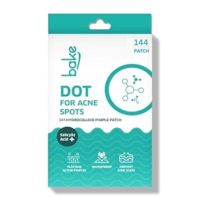 bake 2 salicylic acid hydrocolloid pimple patches 144 dots  absorbs oil prevents acne  waterproof patches  for acne acne marks acne prone skin - 144 patches 144 dots