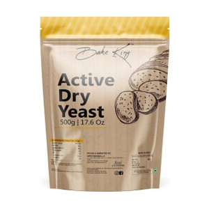 bake king 500gm instant dry yeast powder 500gm for pizza base pantry pao bread cake naan bun prime active dry yeast packet yeast powder 500 g