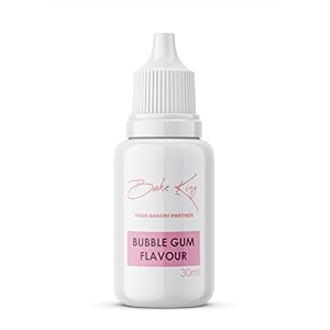 bake king bubble gum flavour essence 30ml  baking essential ideal for cakes jams cookies ice creams chocolate