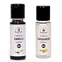 Bakefrillz Vanilla and Cardamom Food Flavor Essence Combo for Cake Baking, Ice Creams, Puddings, Cookies Making, 30 ml x2