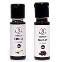 Bakefrillz Vanilla and Chocolate Food Flavor Essence 30 ml x 2 for Cake Baking, Ice Creams, Puddings, Cookies