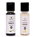 Bakefrillz Vanilla and Mango Food Flavor Essence 30 ml x 2 for Cake Baking, Ice Creams, Puddings, Cookies