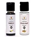 Bakefrillz Vanilla and Mix Fruit Food Flavor Essence Combo for Cake Baking, Ice Creams, Puddings, Cookies Making, 30 ml x 2