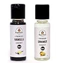Bakefrillz Vanilla and Orange Food Flavor Essence Combo for Cake Baking, Ice Creams, Puddings, Cookies Making, 30 mlx2