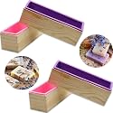 Wooden Box Silicone Soap Loaf Mold | Large Rectangular Handmade Soap Making Mold for DIY Soap, Candle, Wax, Resin & Craft Projects | Reusable Non-Stick Mold