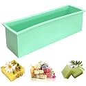 Large Rectangle Silicone Loaf Mold | Food Grade Non-Stick Flexible Mold for Homemade Cakes, Bread, Chocolate Bars, Soap Making, Mousse Desserts, Candles &amp; Resin Crafts