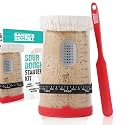 Baker's Secret Pro Sourdough Bread Starter Kit - 40 oz Large Capacity Sourdough Starter Jar with 5 unique features for the perfect sour dough bread & sourdough starter kit - sourdough supplies