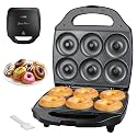 Baker’s Friend Mini Donut Maker Machine for Home, 6 x 3'' Mini Doughnut Maker Machine, Donut Maker for Kids, Maquina Para Hacer Donas, Donut Baking Pan, Donut Party, Graphite