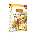 BAKERS Custard Powder | Vanilla Flavor | (100g x 4, 400g) | Contains No Eggs | Long Shelf Life | Makes Smooth, Creamy, Testy & Juicy Custard | Quick & Easy to Make |Best For Fruit Salads & Puddings