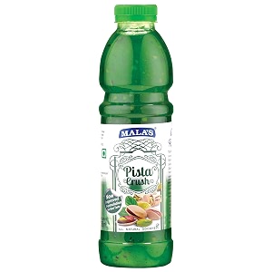 bakers king malas fruit crush syrup for cake pista  750ml  pack of 1 