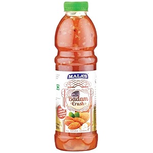 bakers king malas fruit crush syrup for cake badam  750ml  pack of 1 