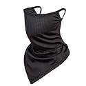 Balaclava Neck Gaiter with Ear Loops Scarf Bandana UV Sun Protection Outdoors Face Mask Cover for Women Men
