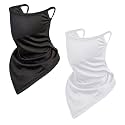 Balaclava Neck Gaiter with Ear Loops Scarf Bandana UV Sun Protection Outdoors Face Mask Cover for Women Men
