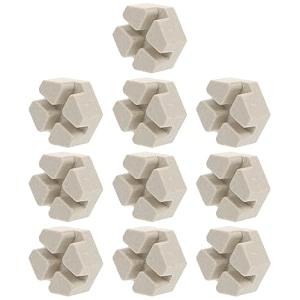 balacoo 10pcs coral holder ceramic coral frag plugs coral frag plate base marine reef coral bracket coralline coral frag racks for aquarium fish tank grey