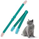 balacoo 2 Pcs Cat Eye Comb Tear Stain Remover Tool, Portable Puppy Supple Brush Removing Tear Stain, Multifunctional Pets Eye Tear Remover Tool