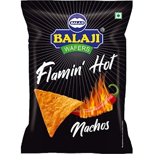 balaji wafers flamin hot nachos 45g