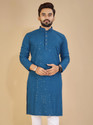 balajiis Men Embellished Straight Kurta