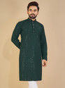balajiis Men Embellished Straight Kurta