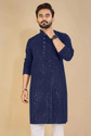balajiis Men Embellished Straight Kurta