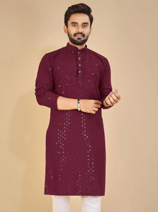 balajiis men embellished straight kurta