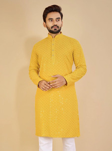 balajiis men embellished straight kurta