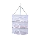 Balana Herb Drying Rack - 3 Layer Mesh Net, Plants & Fish Drying Net, Foldable Hanging Mesh Dryer for Buds, Fruits, Flowers, Vegetables, Fish (Size: M)
