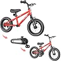 Balance Bike 2 in 1 for Kids 1.5-7 Years Old, Convertible Training Bike with Removable Pedals, Coaster Brake &amp; V-Brake, Wheels with Durable Off-Road Tires | Learn to Ride in Hours