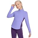baleaf Girls Fleece Shirts Half Zip Long Sleeve Kids Winter Jacket