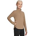 baleaf Girls Fleece Shirts Half Zip Long Sleeve Kids Winter Jacket
