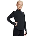 baleaf Girls Fleece Shirts Half Zip Long Sleeve Kids Winter Jacket