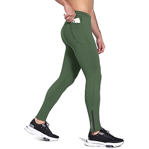 baleaf men39s winter running tights thermal cycling pants water resistant fleece leggings zipper pockets cold weather gear