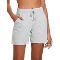 BALEAF Women39s Cotton Yoga Shorts Sweat Athletic