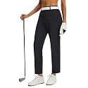 baleaf Women's Golf Pants Straight Leg Work Casual Slacks
