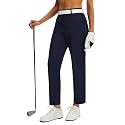 baleaf Women's Golf Pants Straight Leg Work Casual Slacks