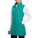 baleaf Women's Long Puffer Running Vest Fleece Winter Jacket