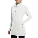 baleaf Women's Long Puffer Running Vest Fleece Winter Jacket