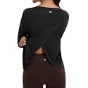 baleaf Women's Long Sleeve Workout Tops Quick Dry Shirts Split Back