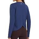 baleaf Women's Long Sleeve Workout Tops Quick Dry Shirts Split Back