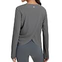 baleaf Women's Long Sleeve Workout Tops Quick Dry Shirts Split Back