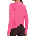 baleaf Women's Long Sleeve Workout Tops Quick Dry Shirts Split Back