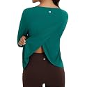 baleaf Women's Long Sleeve Workout Tops Quick Dry Shirts Split Back