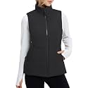 baleaf Women's Running Puffer Vest Lightweight Winter Warm Vests Water Resistant Sleeveless Puffer Jackets